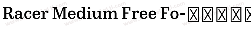 Racer Medium Free Fo字体转换
